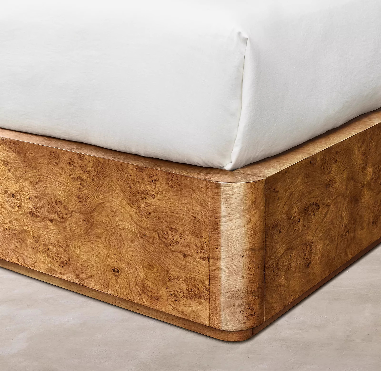 American Country Tree Bark Double Bed