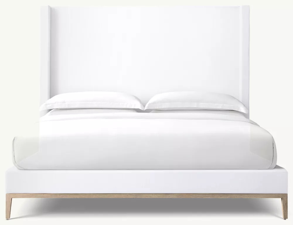  Fabric Shelter Platform Bed - Oak Base