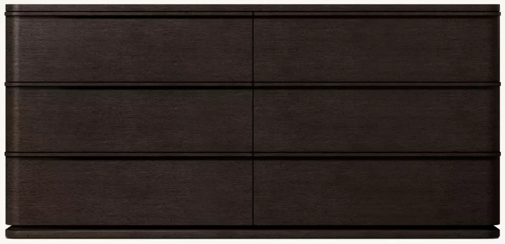 Simple six-drawer cabinet