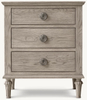 Rattan & Wood Closed Nightstand
