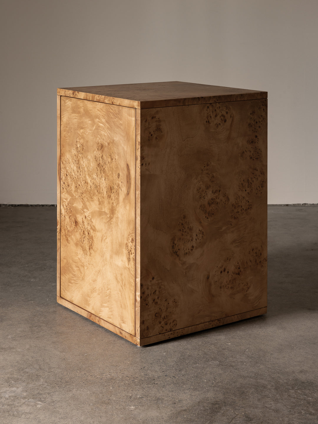 Natural Burl - Patterned Standing Cabinet