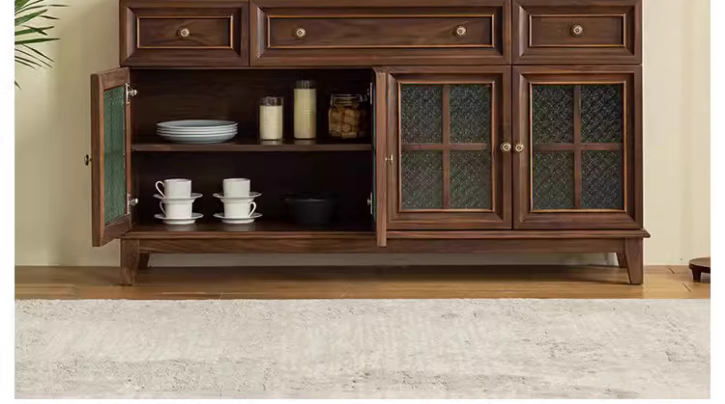Black Walnut Solid Wood Sideboard