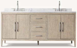 French Contemporary Double Vanity