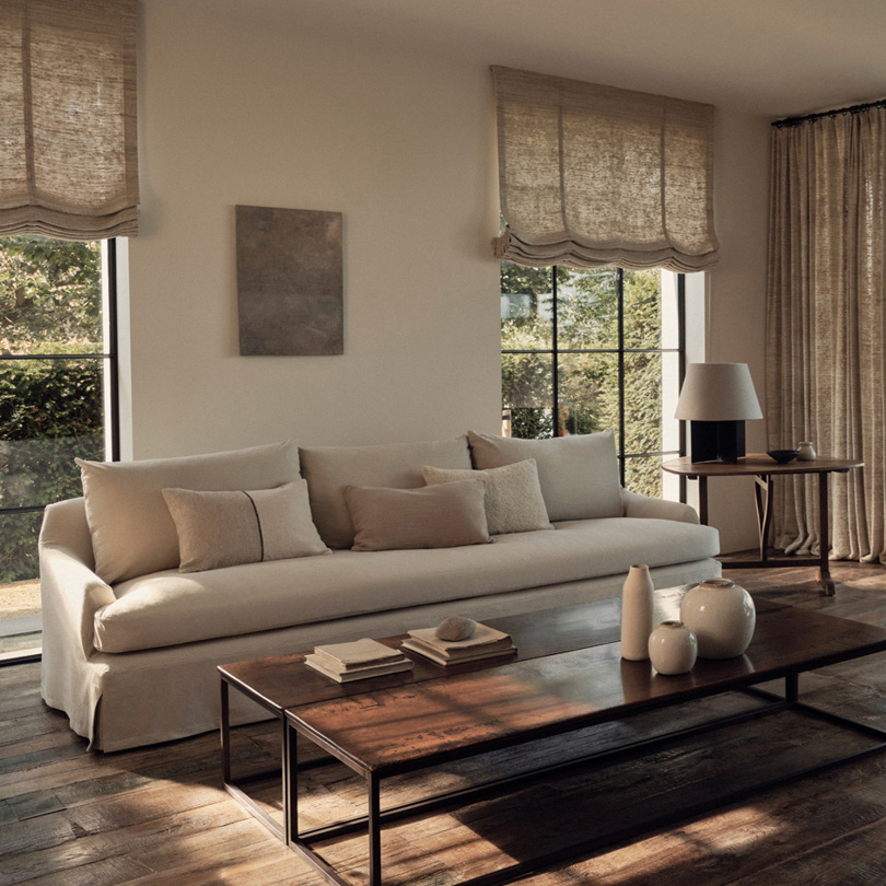 Zen-style Washable Fabric Sofa