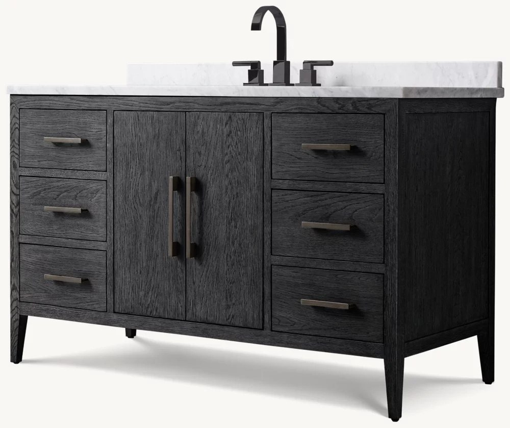 French Contemporary Single Extra-wide Vanity