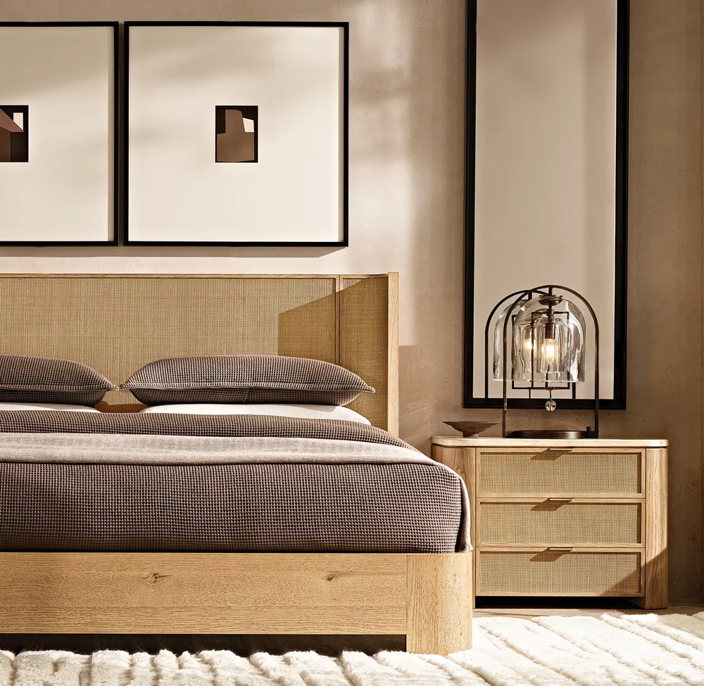 American Solid Wood Double Bed