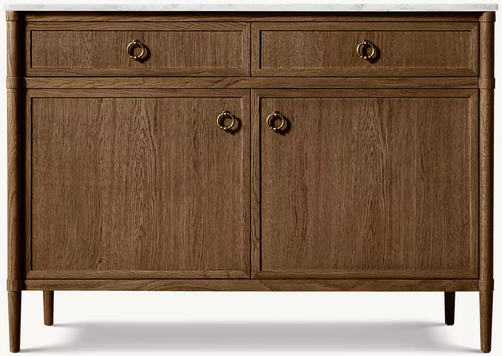 Brown Oak Sideboard