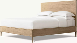 Full-back White Oak Solid Wood Bed