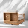 Outdoor Teak Swivel Chair