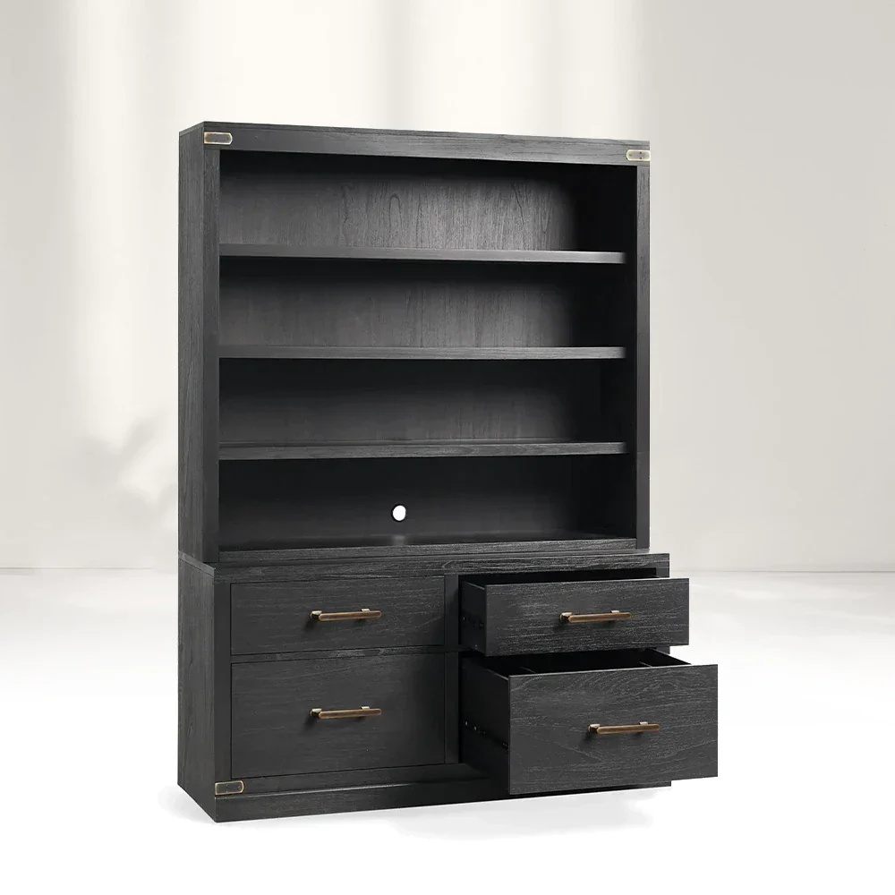Modular Bookcase with File Base