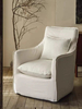 Linen single sofa