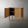 Arc-shaped Hall Storage Cabinet