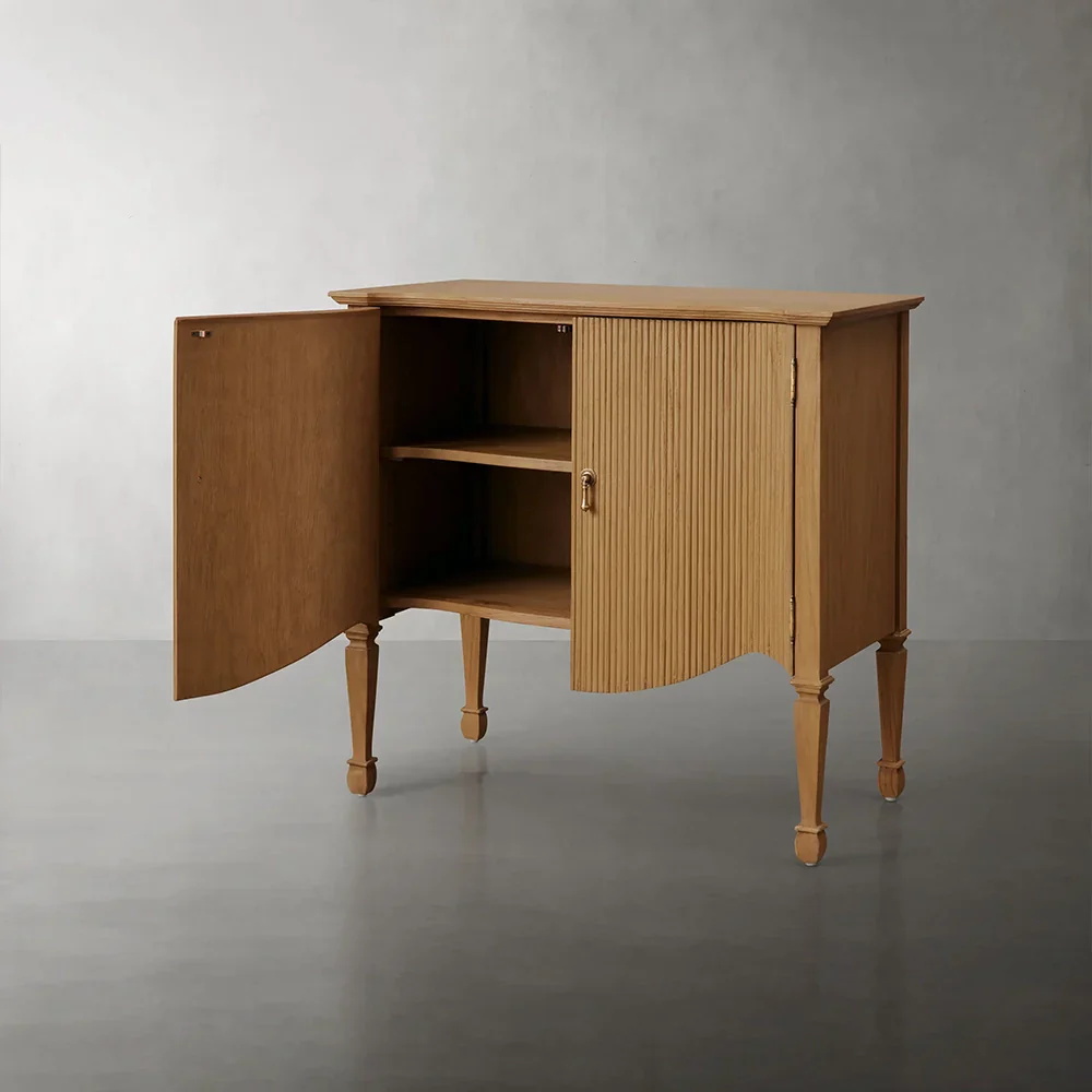 Arc-shaped Hall Storage Cabinet