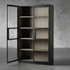 Factory oak and glass Cabinet