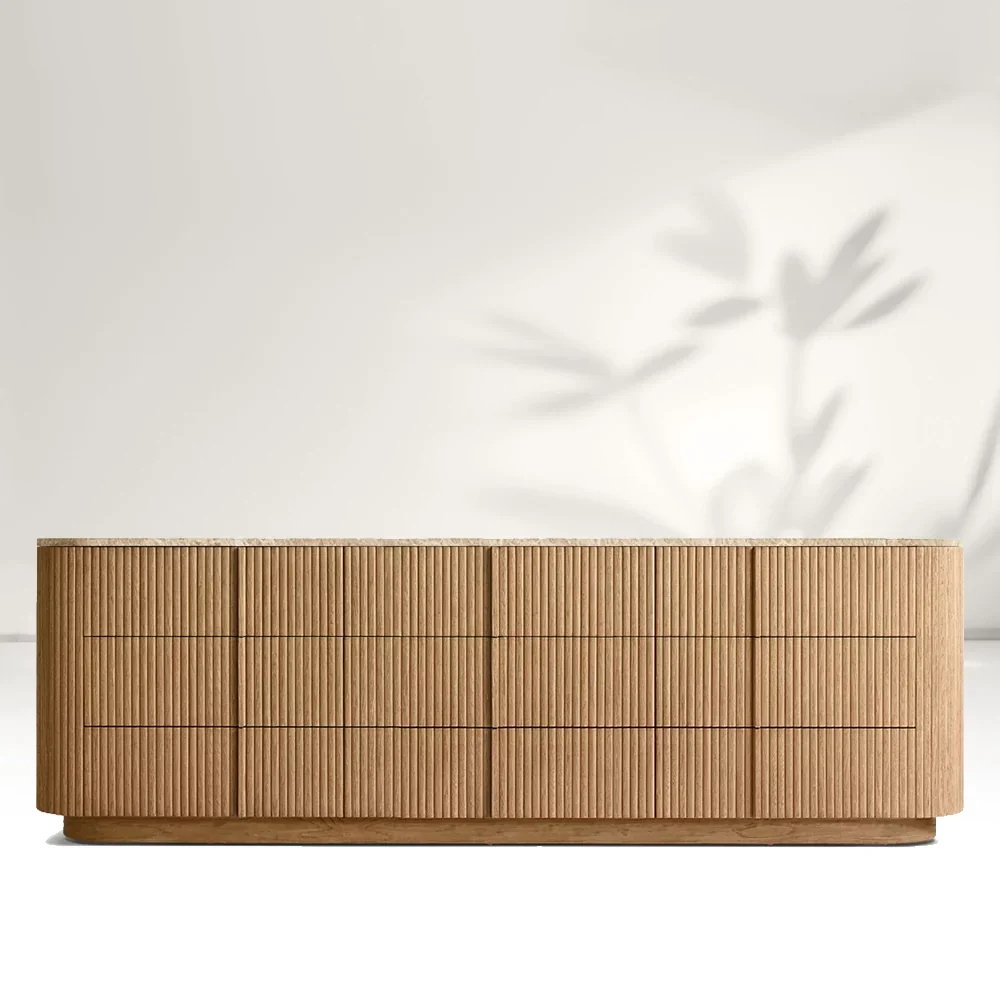 Modern Stone 9-Drawer Dresser