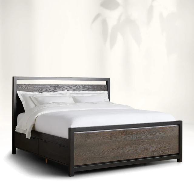 Contemporary Urban and rustic Wood Bed