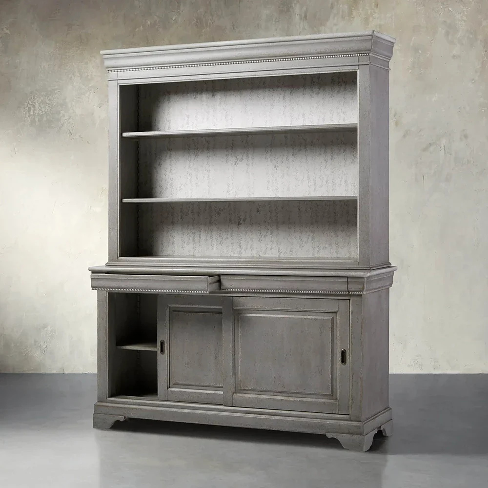 Multi - shelf Oak Bookcase