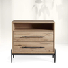  Wood Two - drawer Storage Nightstand