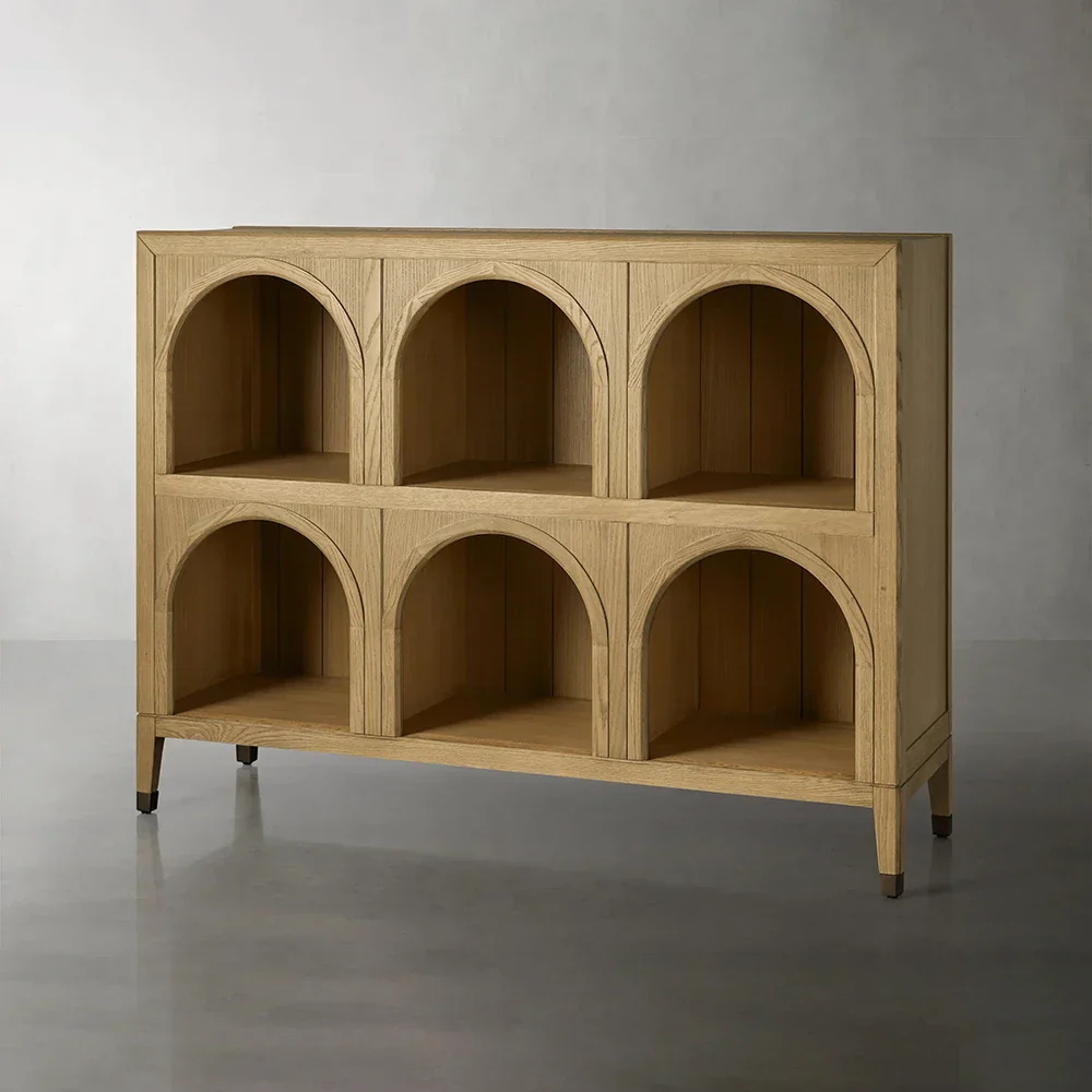  Antique Arched Storage Cabinet