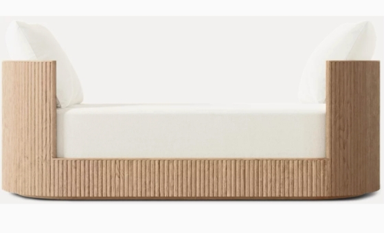 French Living Room Footstool at The End of The Bed