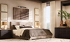 Fabric Panel Plateform Bed