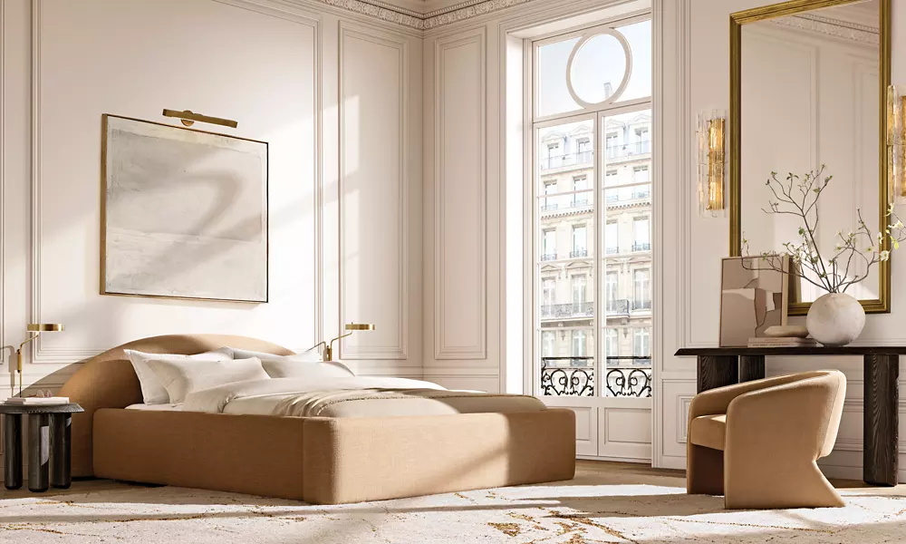 Fabric Panel Bed