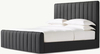  Fabric Panel Platform Bed With Footboard