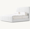  Fabric Panel Platform Bed With Footboard