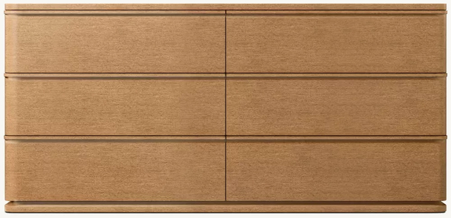 Simple six-drawer cabinet