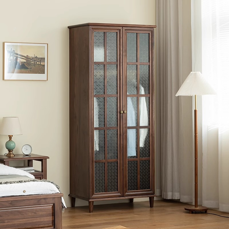 Black Walnut Wood Wardrobe