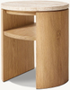 Solid Wood Round Side Table