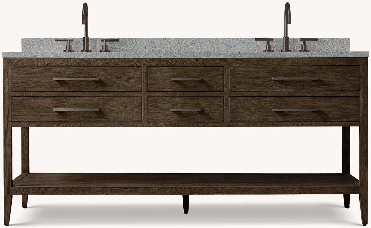 Brown Oak/ Satin Bronze