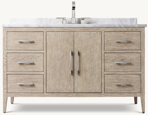 French Contemporary Single Extra-wide Vanity