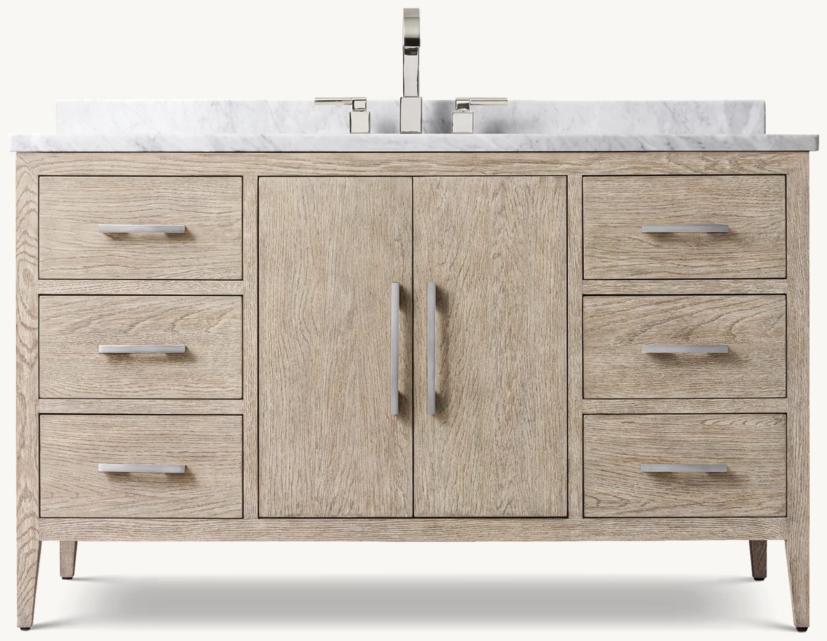French Contemporary Single Extra-wide Vanity