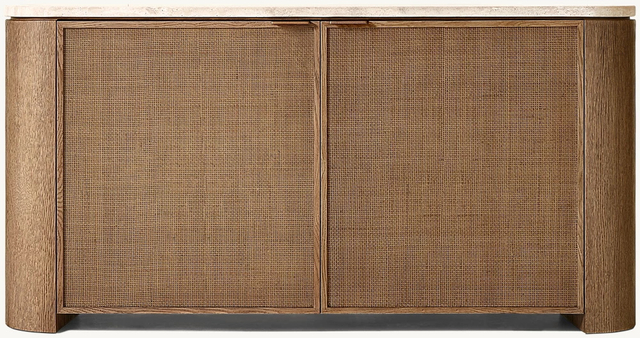 Woven Panel 2-Door Sideboard 