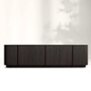 American Living Room Solid Wood White Oak Entrance Cabinet TV Cabinet