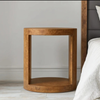 Luxury Round Tree Bark Bedside Table