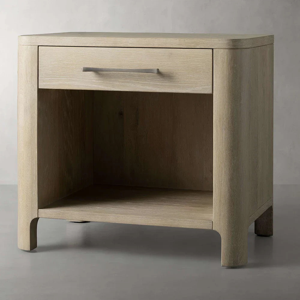 Simple Single - drawer Bedside Table
