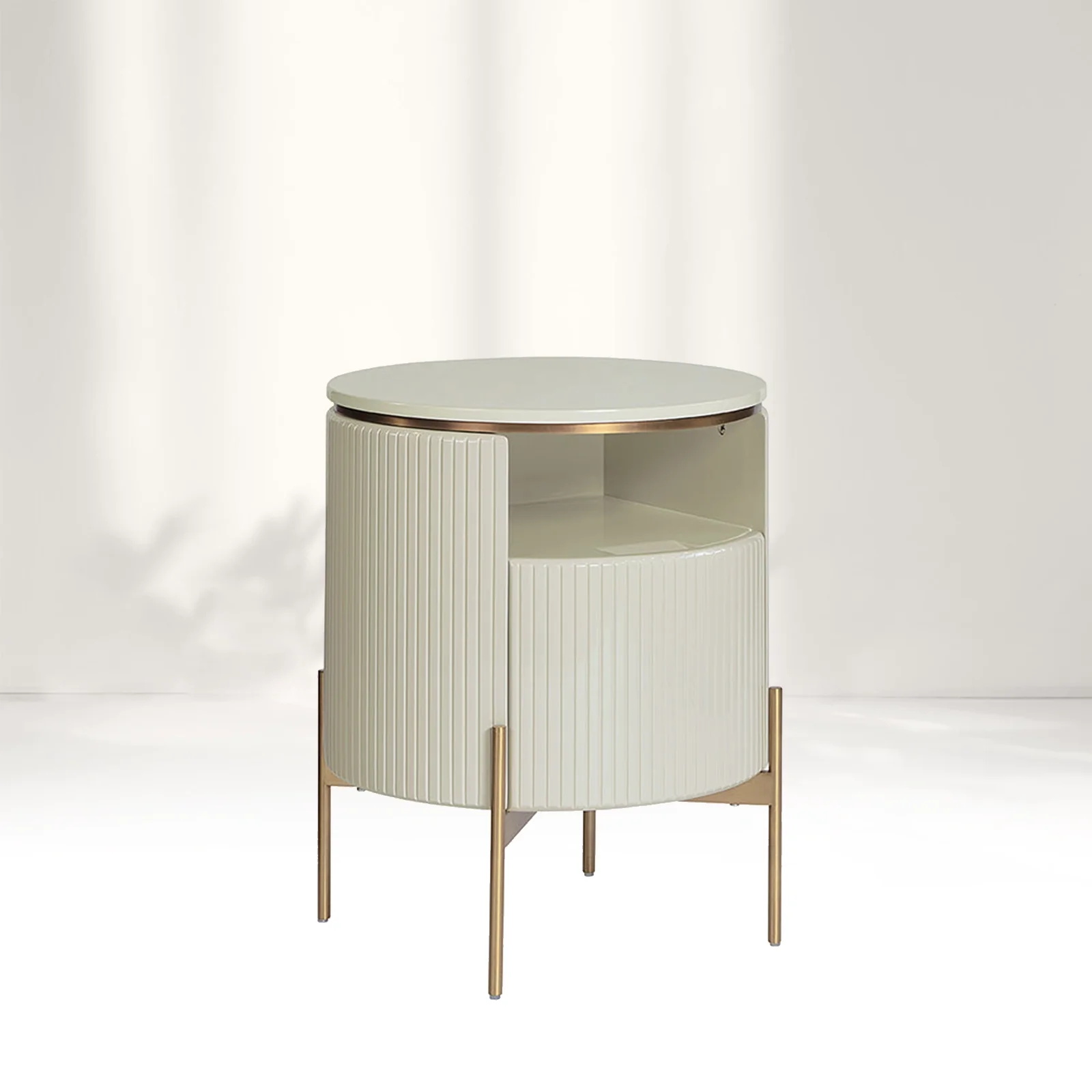  Vertical - striped Round Sideboard