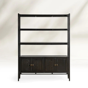 Contemporary - minimalist Black Storage Shelving