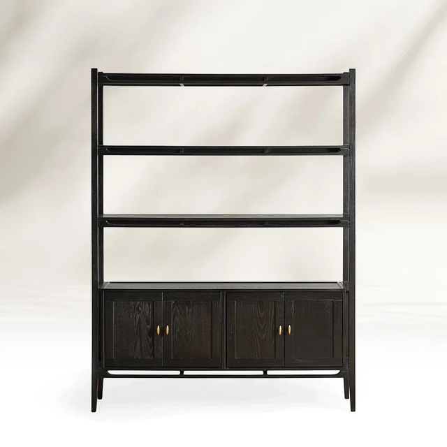 Contemporary - minimalist Black Storage Shelving