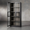 Factory oak and glass Cabinet