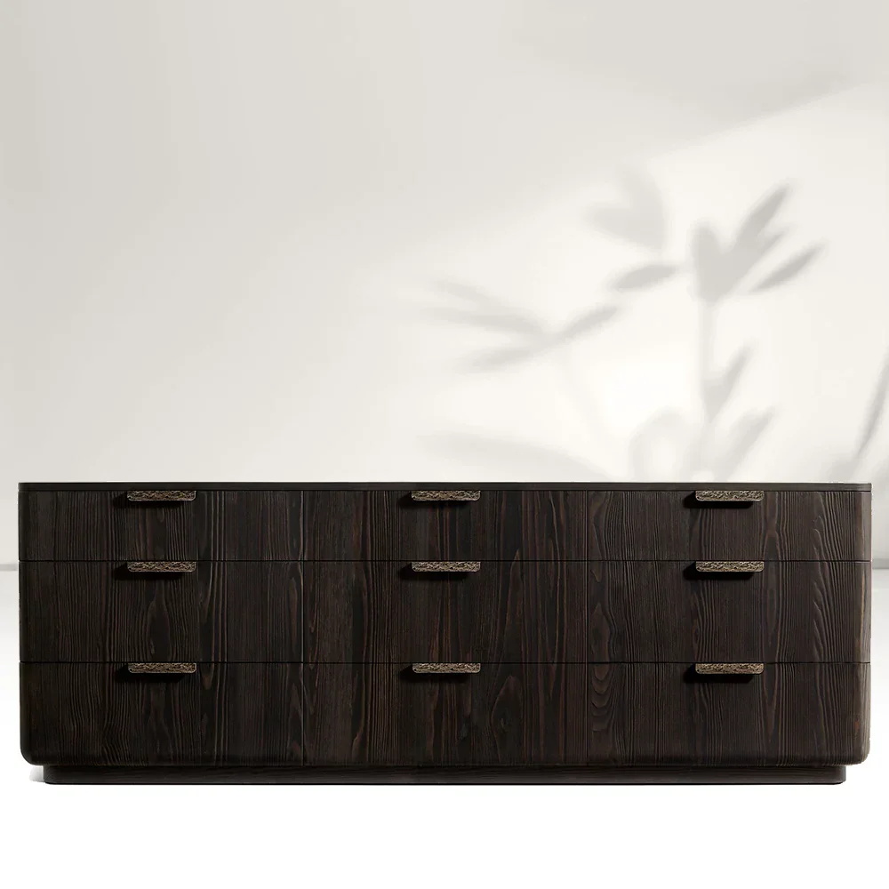Wooden 9-Drawer Dresser