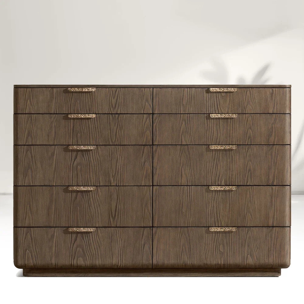 Wooden 10-Drawer Dresser