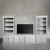 Modular Media Console with Double Bookcases