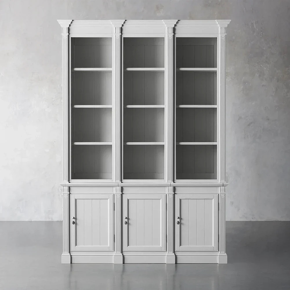 Single - door Wood Display and Storage Cabinet