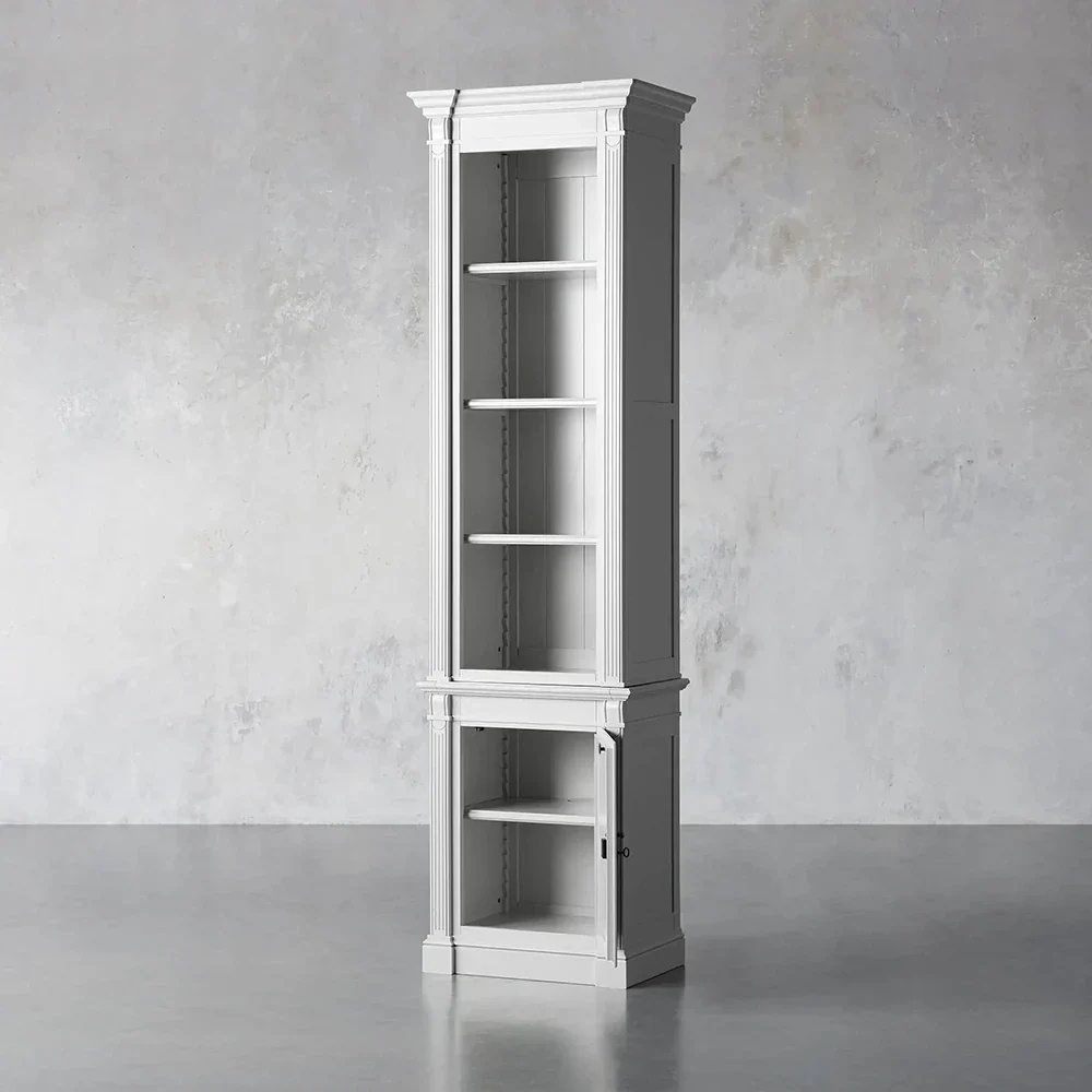 Single - door Wood Display and Storage Cabinet