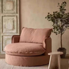Detachable And Washable Round Single Sofa