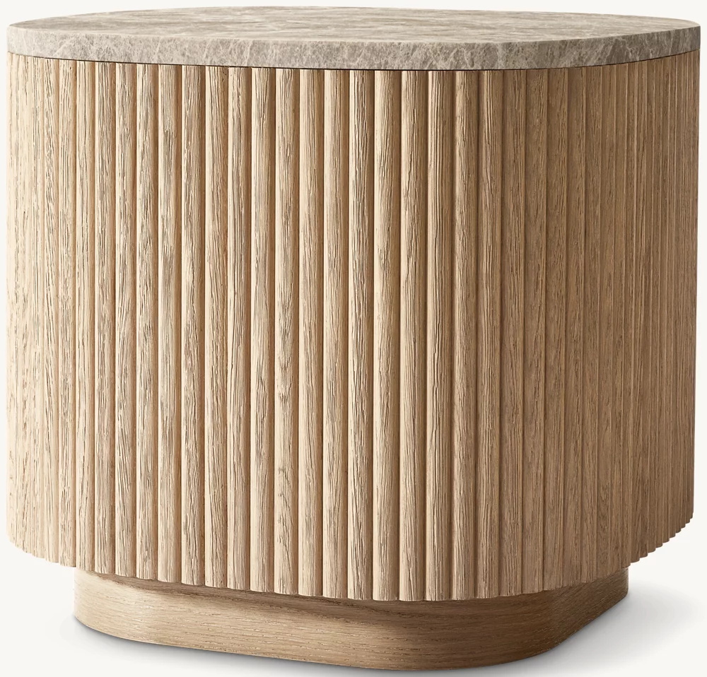 Stone Rectangle Side Table