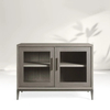  Two Door Cabinet with Glass Doors